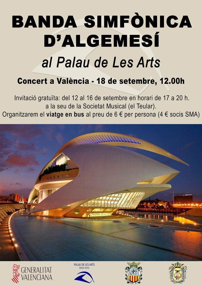 La Banda d’Algemesí al Palau de les Arts