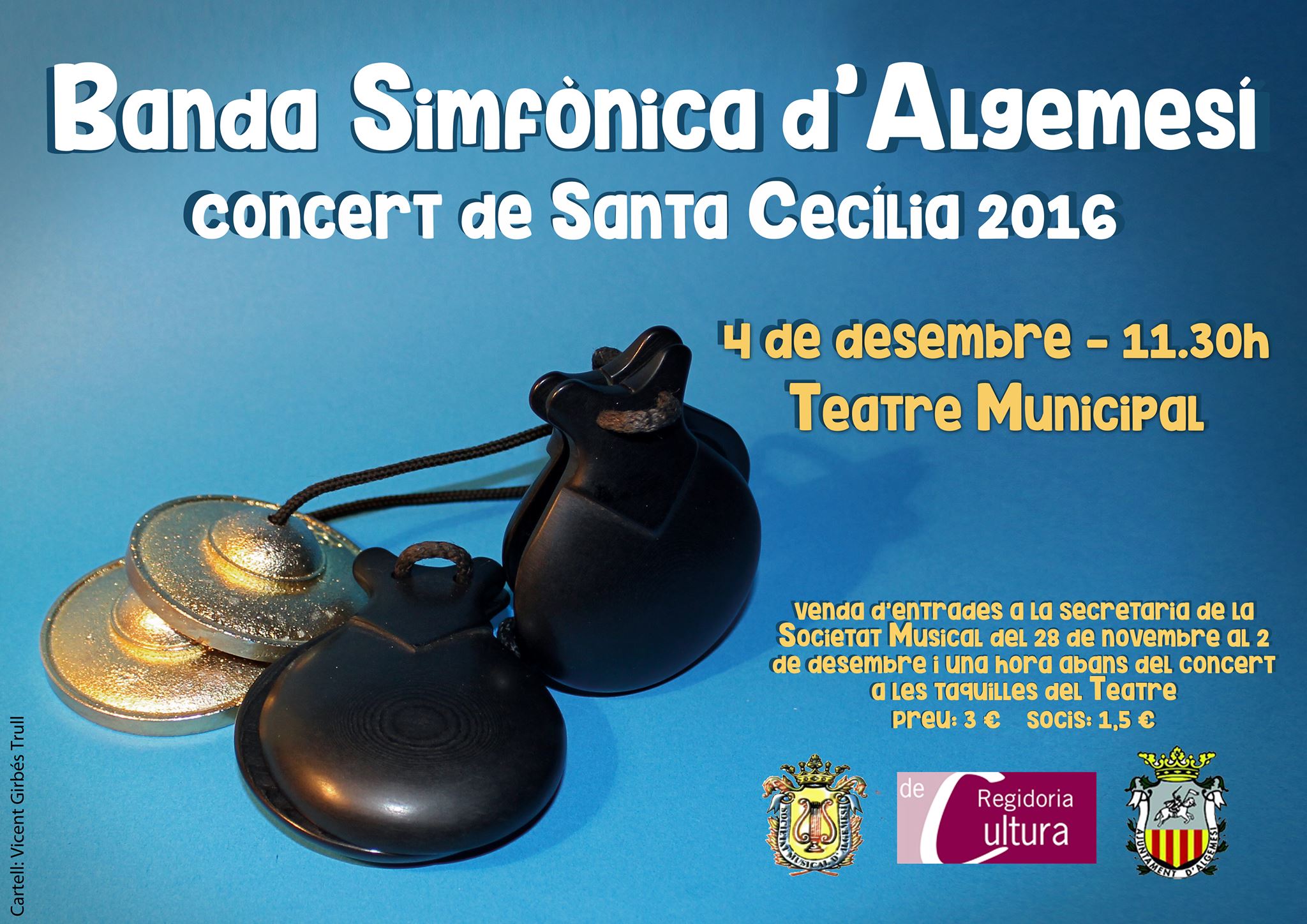 La Banda Simfònica d’Algemesí prepara el tradicional concert de Santa Cecília