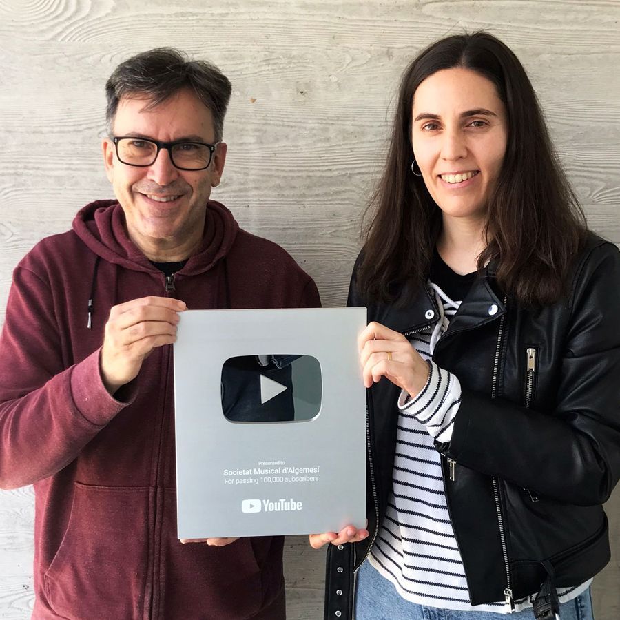 La Societat Musical d’Algemesí obté el “botó de plata” de YouTube